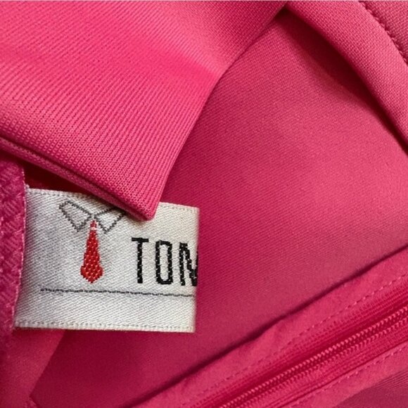 TOMSWARE Pink Fuchsia Peplum Mini Dress - Size Small - Picture 6 of 12